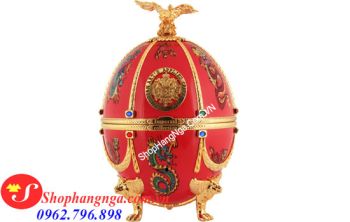 Rượu Trứng Nga Màu Đỏ Hình Rồng Hàng Chính Hãng, Giá Tốt