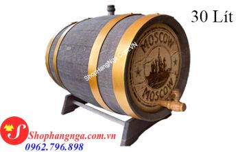 Thùng Rượu Gỗ Sồi 30 Lít Chính Hãng Của Nga