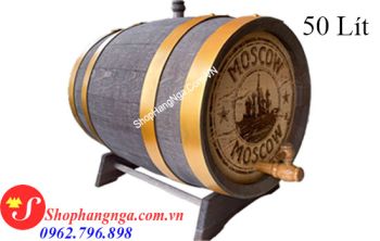 Thùng Rượu Gỗ Sồi 50 Lít Chính Hãng Của Nga