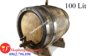 Thùng Rượu Gỗ Sồi Nga Loại Thường 100 Lít Giá Rẻ