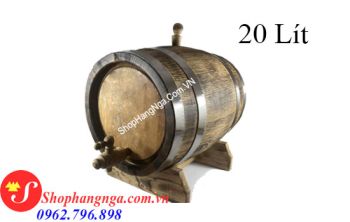 Thùng Rượu Gỗ Sồi Nga Loại Thường 20 Lít Giá Rẻ