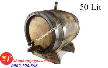 Thùng Rượu Gỗ Sồi Nga Loại Thường 50 Lít Giá Rẻ
