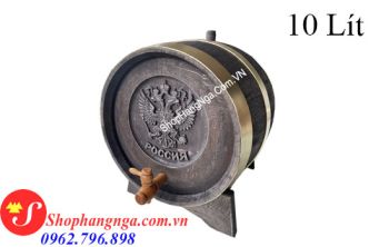 Thùng Rượu Gỗ Sồi Đỏ Cao Cấp 10 Lít Của Nga Giá Rẻ