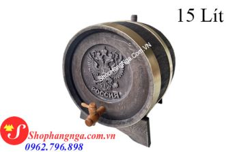 Thùng Rượu Gỗ Sồi Đỏ Cao Cấp 15 Lít Của Nga Giá Rẻ