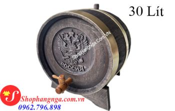 Thùng Rượu Gỗ Sồi Đỏ Cao Cấp 30 Lít Của Nga Giá Rẻ