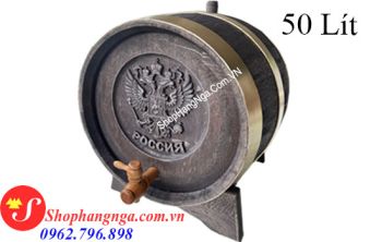 Thùng Rượu Gỗ Sồi Đỏ Cao Cấp 50 Lít Của Nga Giá Rẻ
